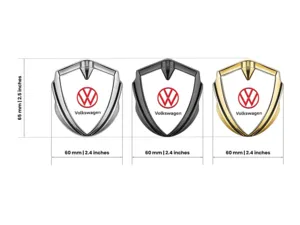VW Emblemas Metálicos a Medida Metal Duradero de Lujo
